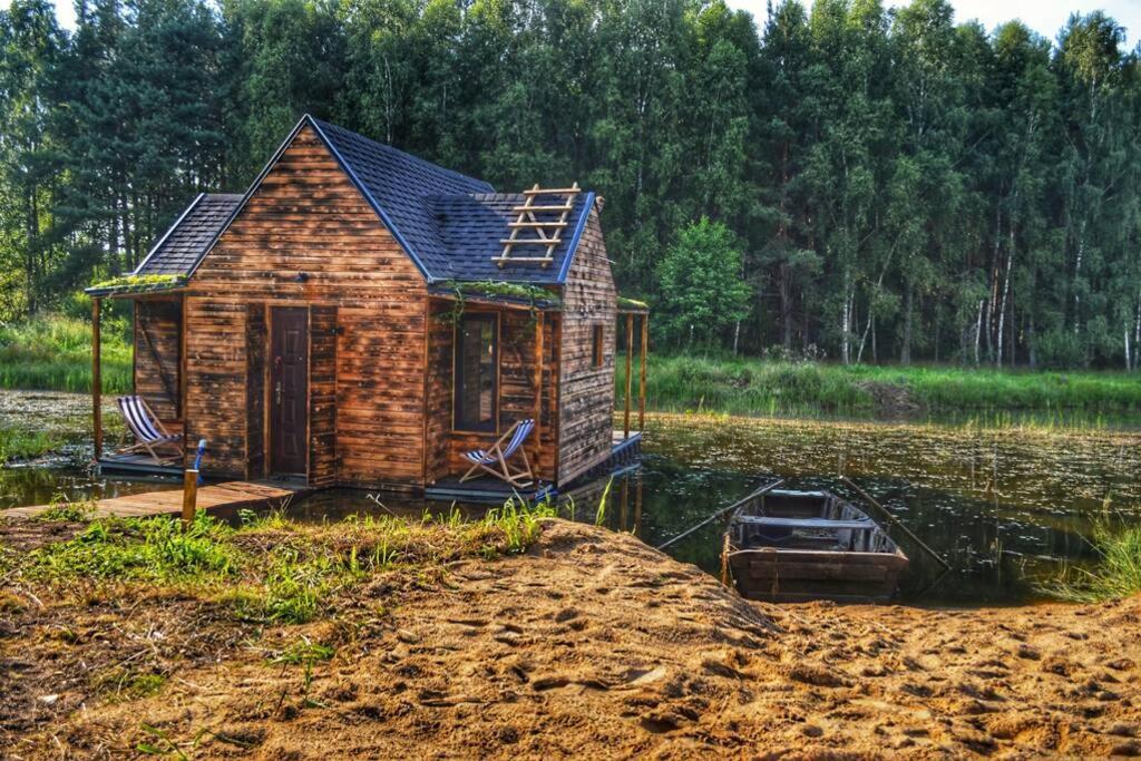 Heather Hut, Off-Grid Cottage On A Pond+2 Ha Darzkowo Zewnętrze zdjęcie